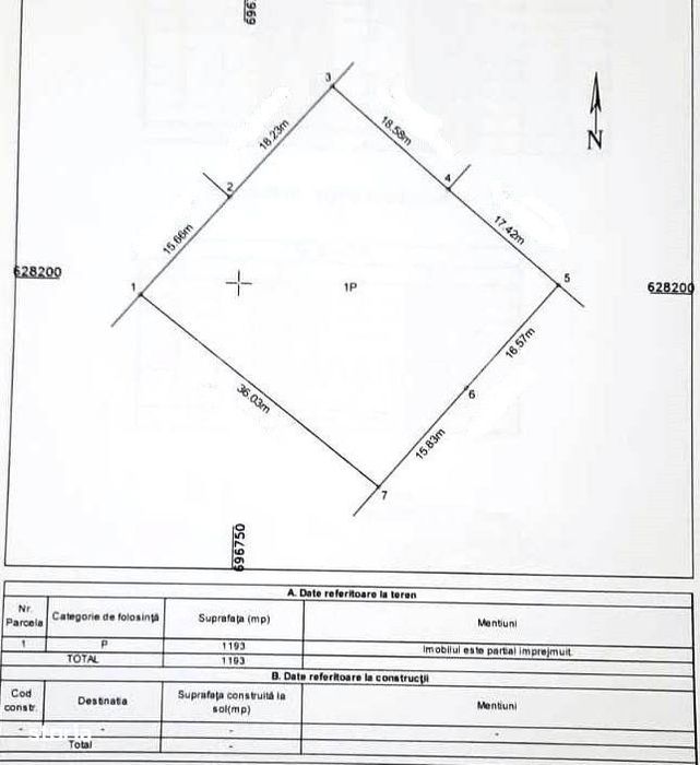 Teren intravilan, Hlincea, 1.190mp