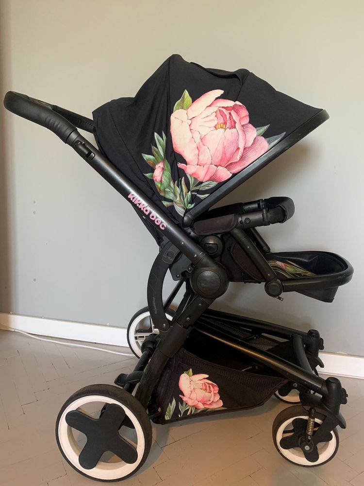 Бебешка количка Kikka boo Tender Flower комбинирана 2 в 1