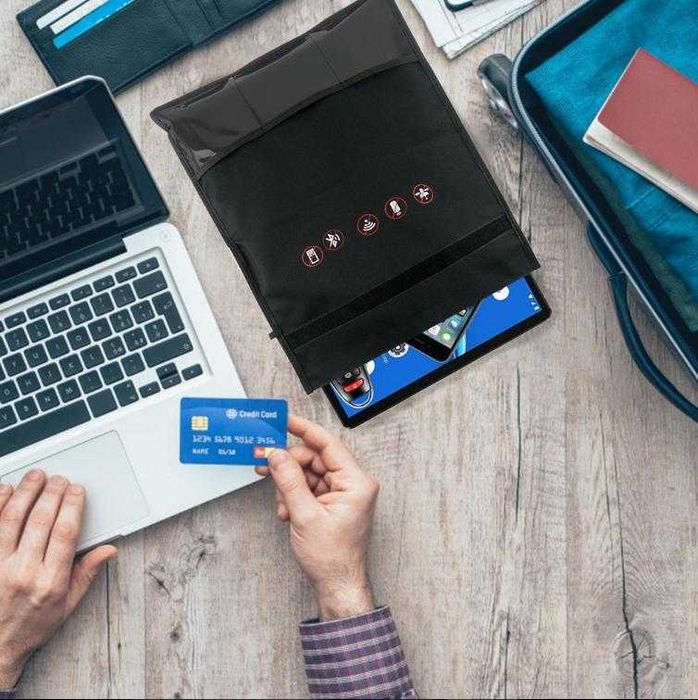 Чанта Заглушител GSM GPS Защита Проследяване Таблет iPad Yoga Notebook