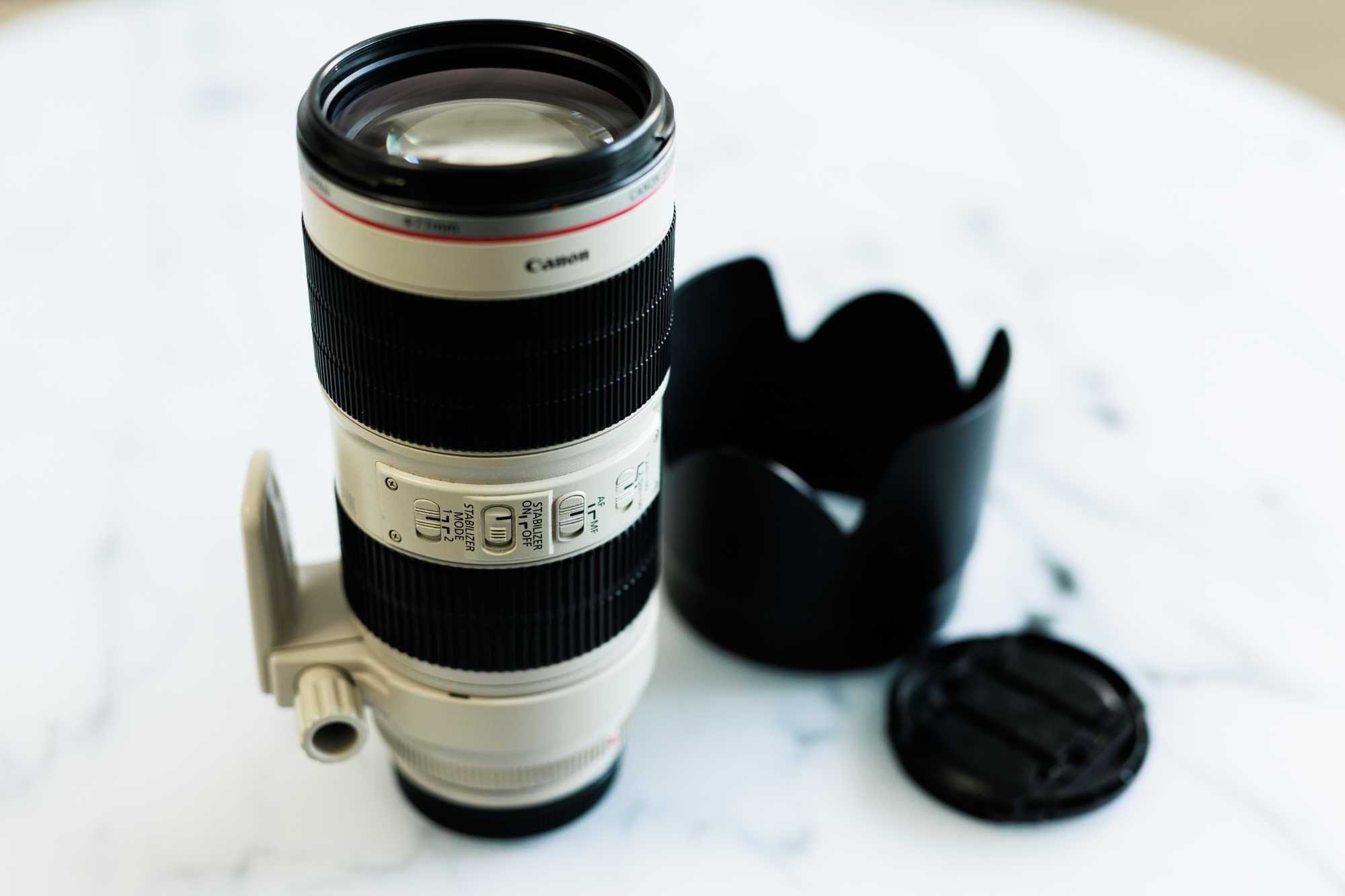 Obiectiv Canon EF 70-200 f/2.8L IS II cu stabilizare de imagine