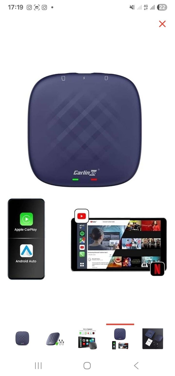 CarlinKit адаптер CPC200-T-BOX plus 8/128гб