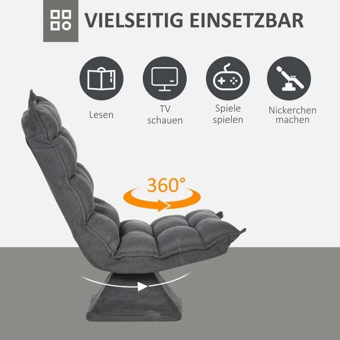 Стол за четене с регулируема облегалка