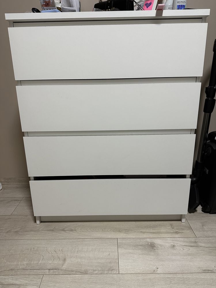 IKEA скрин MALM с 4 чекмеджета
