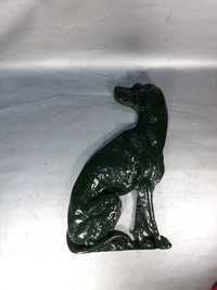 Ogar din metal câine de vânătoare de pus pe șemineu decor cabană