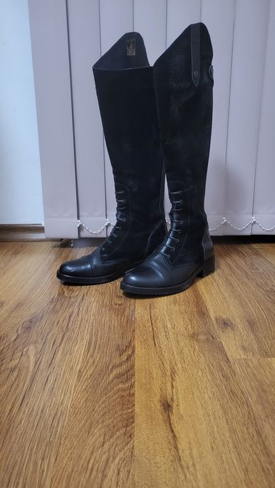 Черни ботуши естествена кожа 36 номер