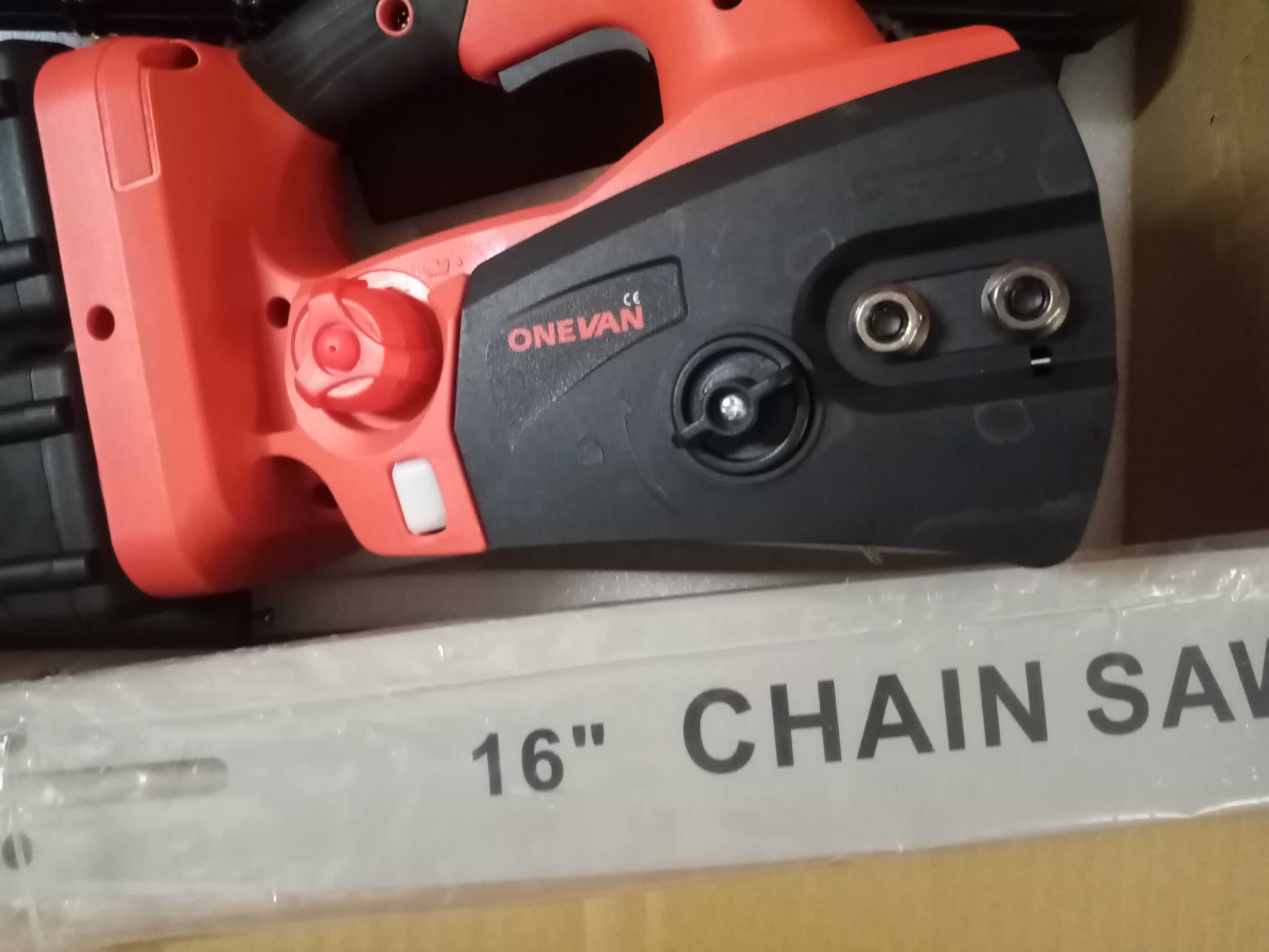 ONEVAN  мощна Акумулаторна Резачка за дърва 40V /8/AH 16"
