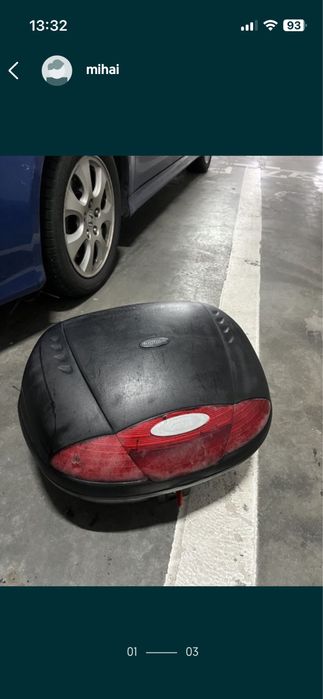 Topcase givi mare cu placa