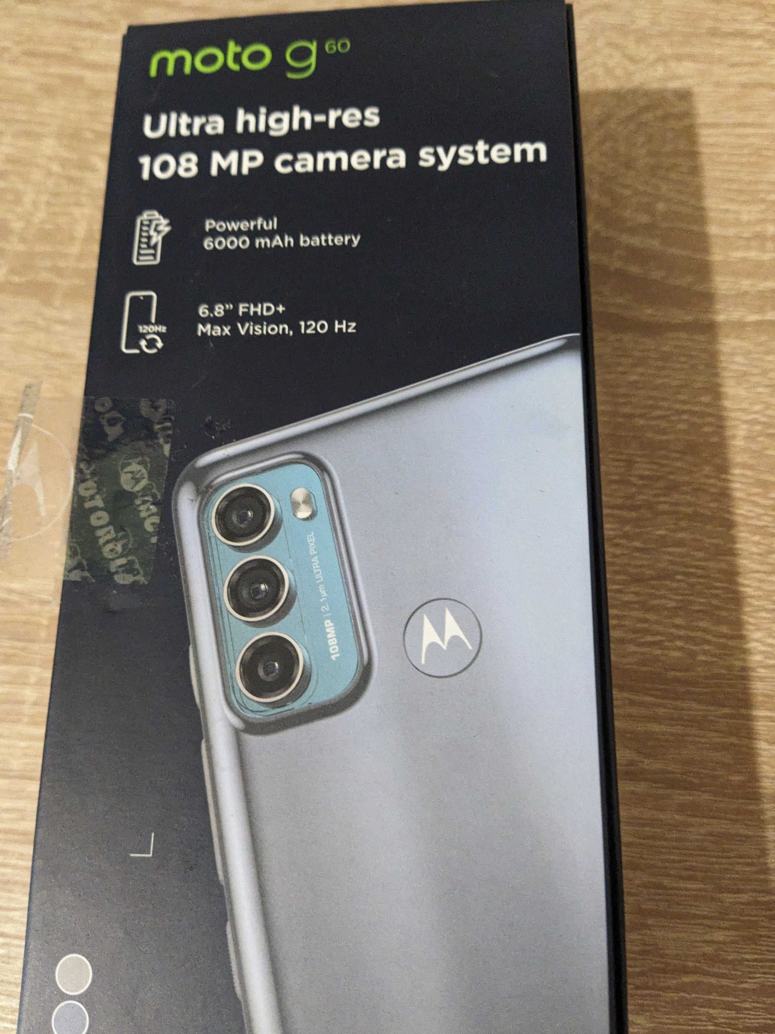 Телефон Motorola Moto G60 6GB RAM 128GB ROM 6000mAh батерия 108Mp