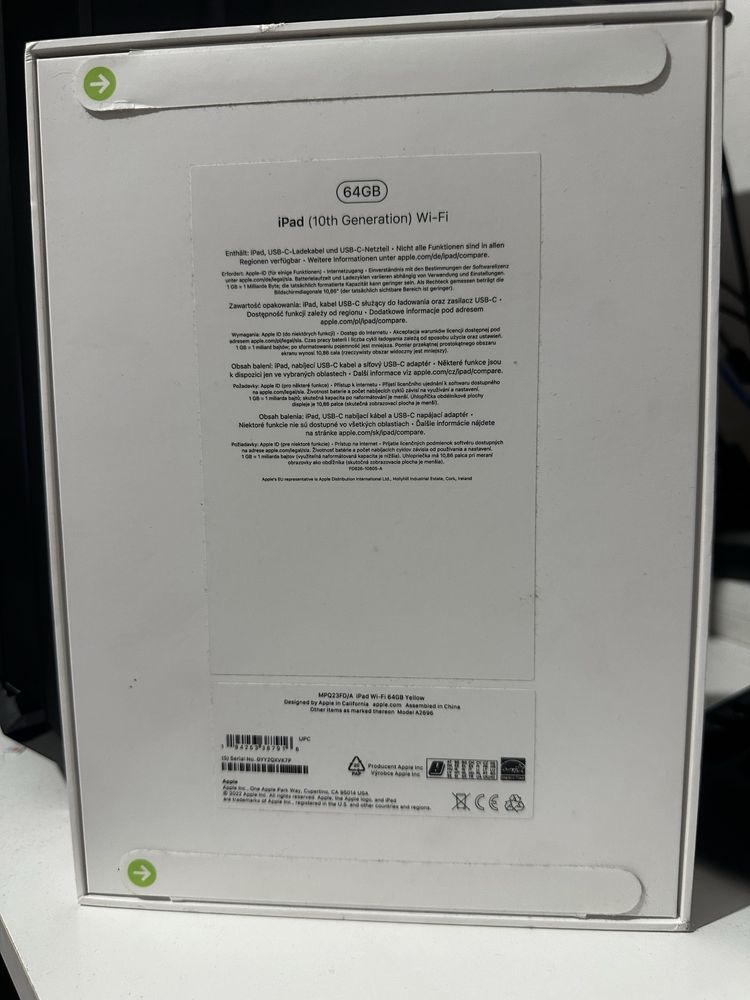 Apple Ipad 10 th yellow