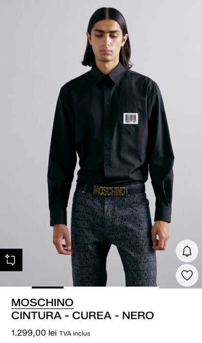 Curea Moschino originală,piele