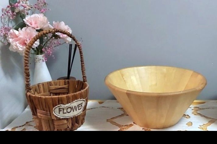 Плетёная Корзинка,Новая бамбуковая чаша для фруктов IKEA
