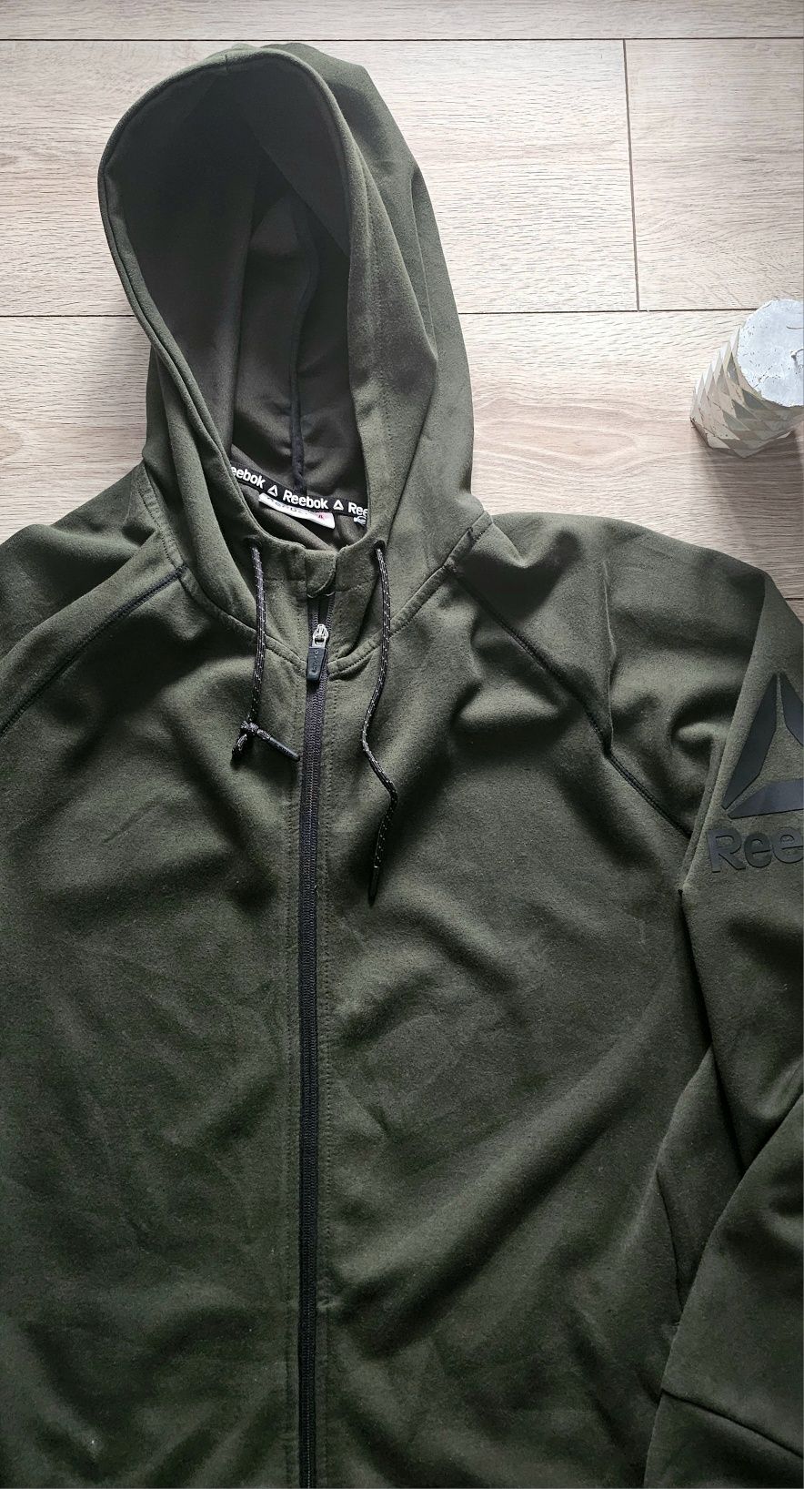 Jacheta softshell Reebok kaki, drumeții, pescuit, camping Mărimea XL