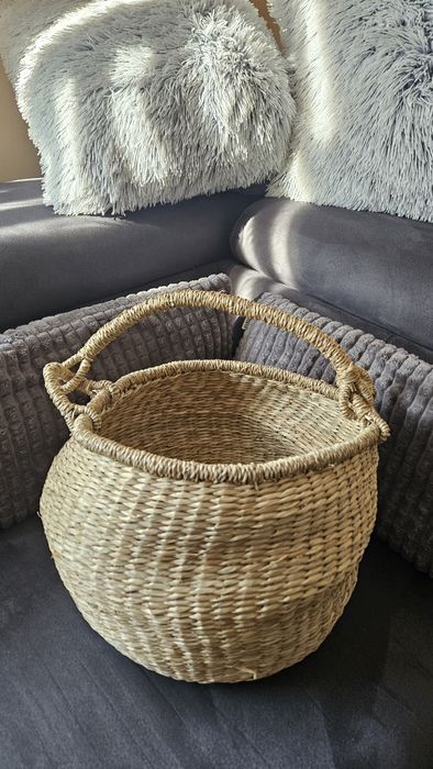 Плетена кошница с дръжка Ø35