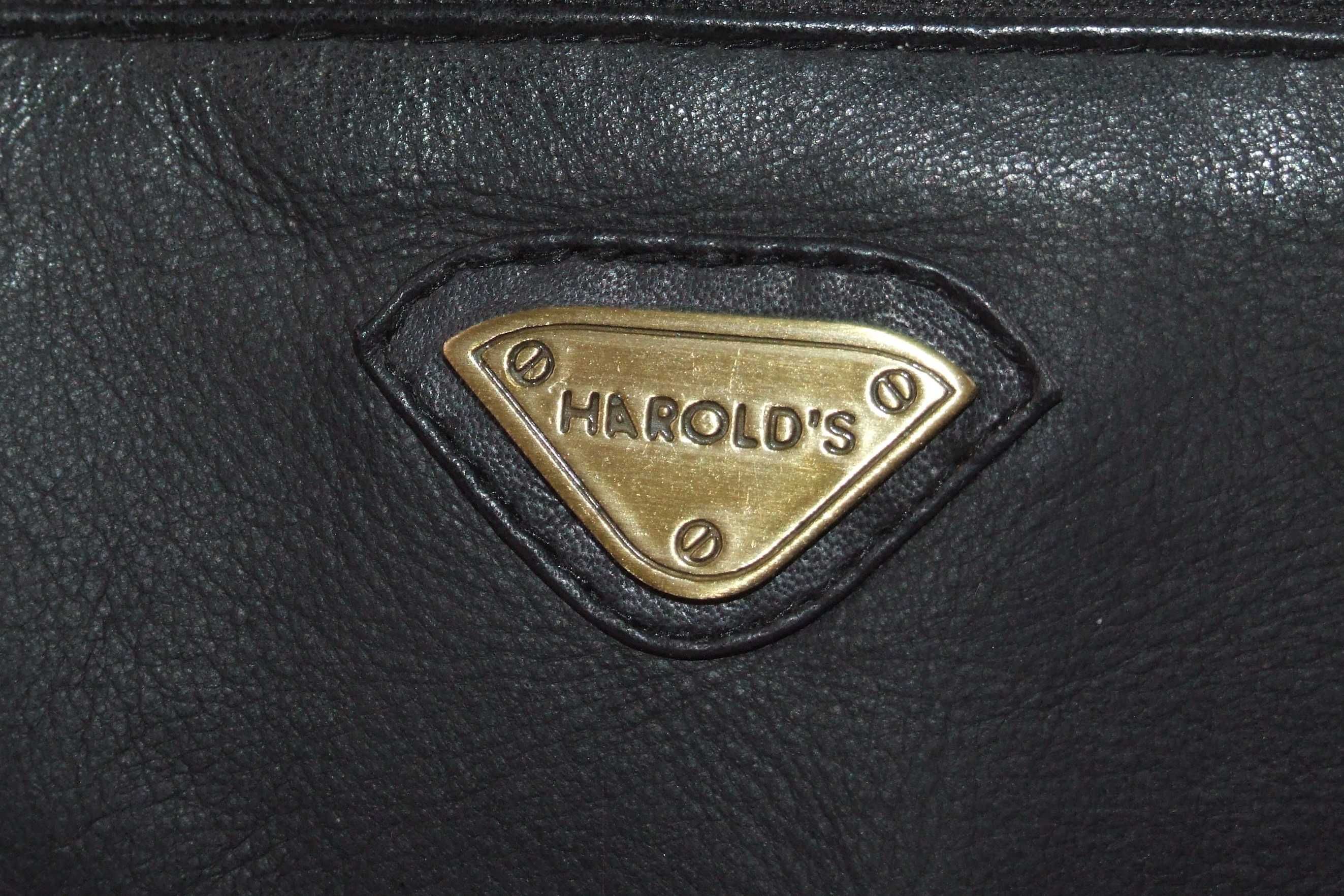 Borseta HAROLD'S, geanta de mana, piele naturala, Made in England NOUA