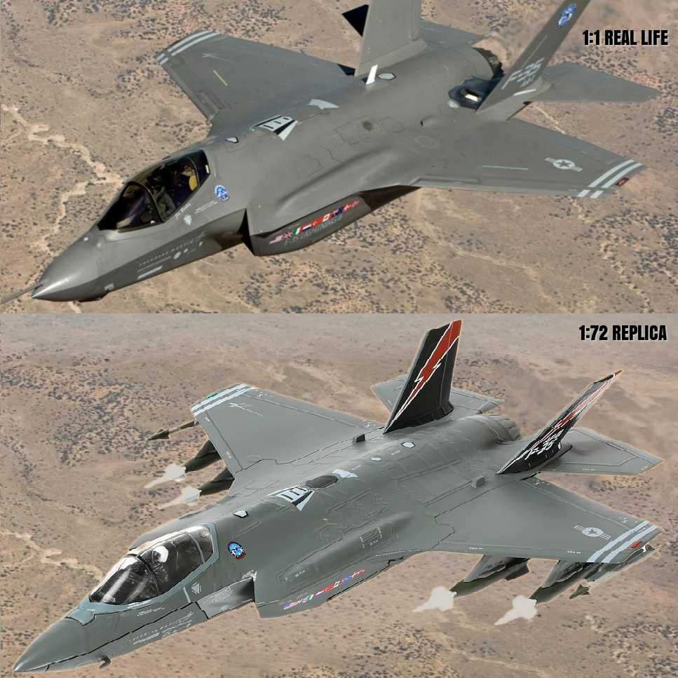 Macheta avion metalica F-35A Lightning II scara 1:72 22cm