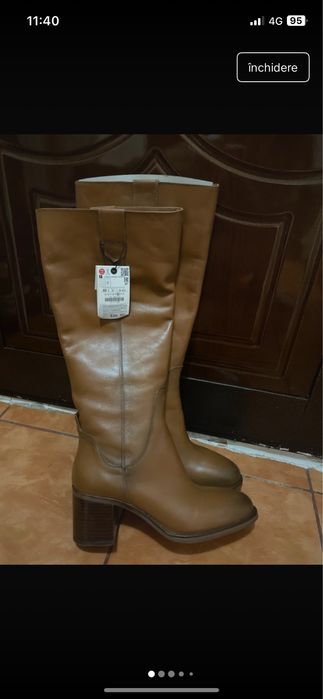 Cizme zara pana la genunchi