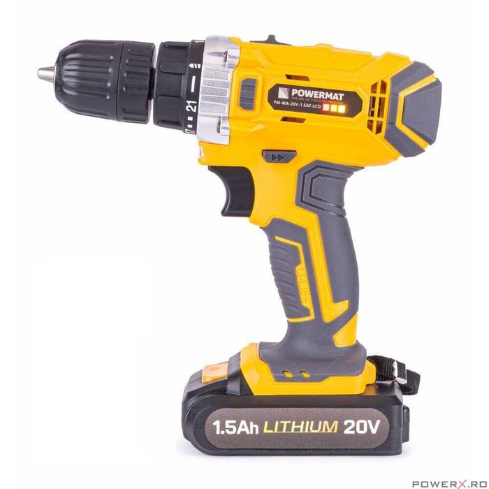 Filetanta afisaj LCD 2, acumulatori 20V1.5Ah, bormasina pentru gaurit,