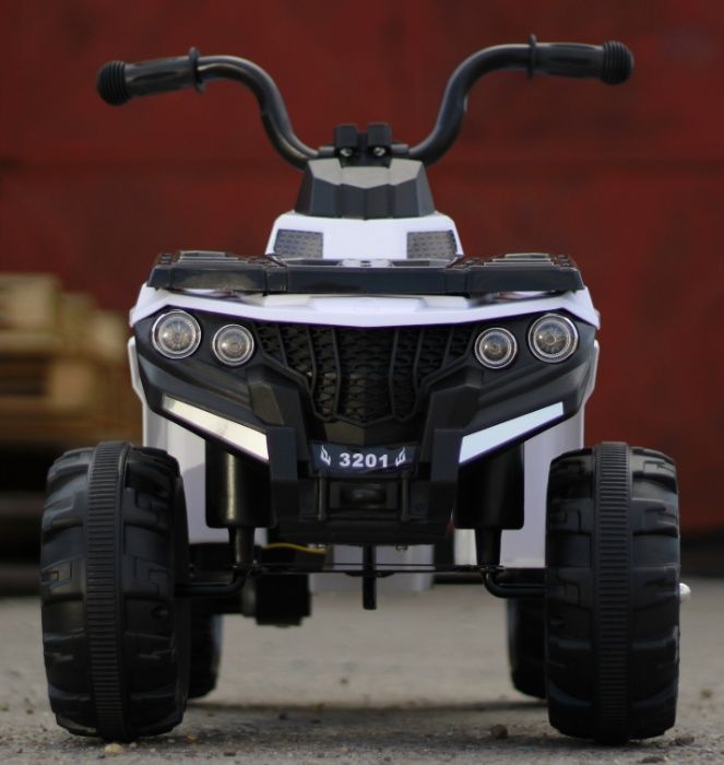 ATV electric pentru copii Panda BB3201 25W baterie 6V 4.5Ah #White