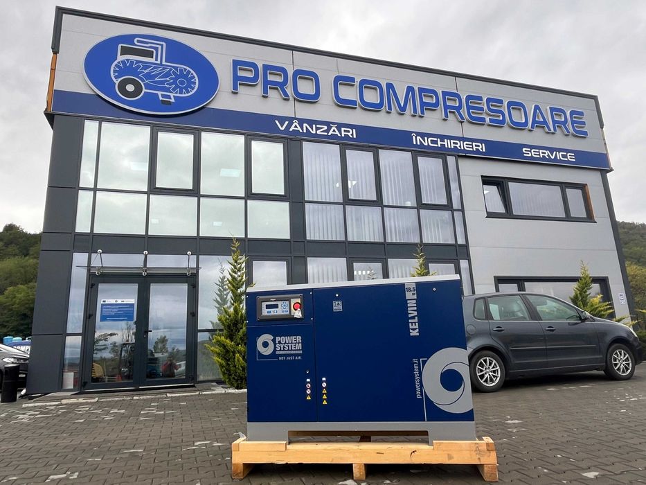 Compresor NOU cu surub - Power System Kelvin 18.5KW, 10 BAR cu uscator