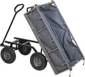Carucior metalic basculabil 112x50x55 cm roti pneumatice max 200 kg