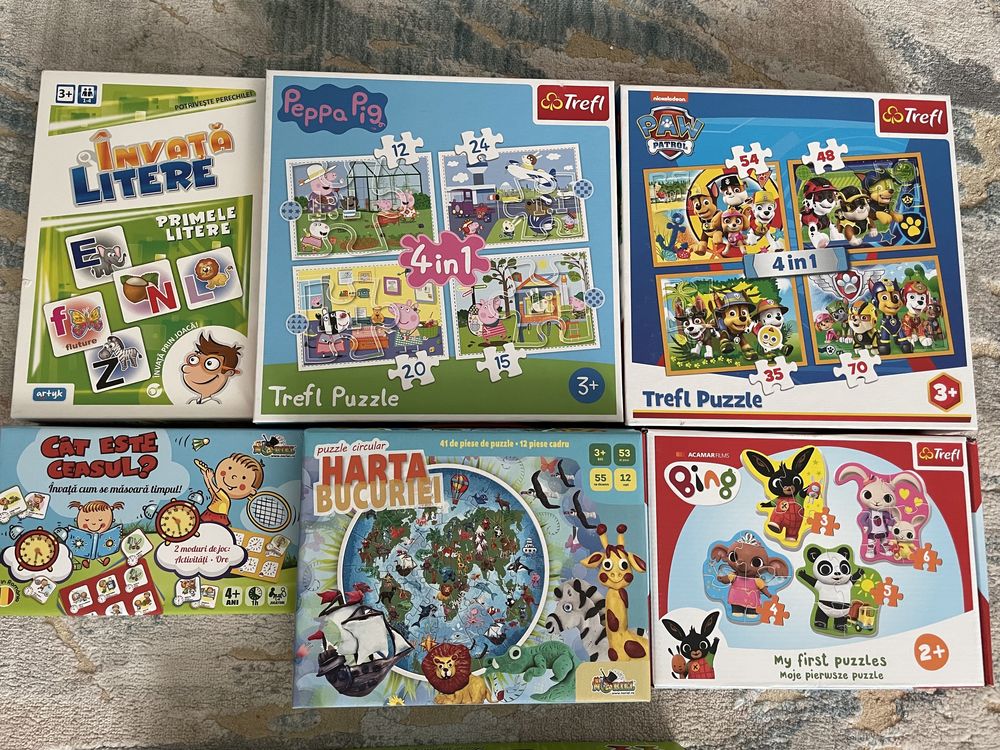 Set jocuri educative copii puzzle Noriel