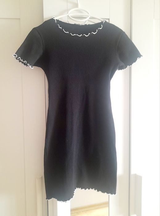 Черна мини рокля Zara