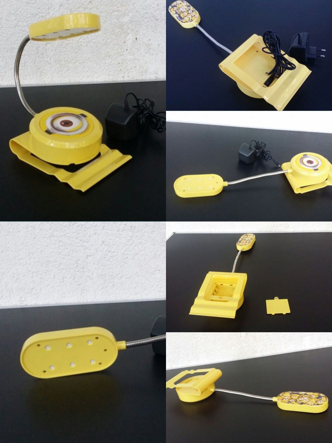 Jucărie pistol minioni minions cu sunete veioza lampa puzzle 3d copii