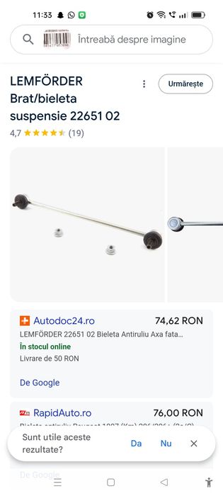 Bieleta antieroliu Lemforder