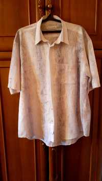 Продам мужскую легкую светлую рубашку 56 размера рубашку