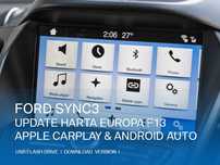 USB update Ford SYNC 3 hărți Europa F13 2025 CarPlay Android Auto