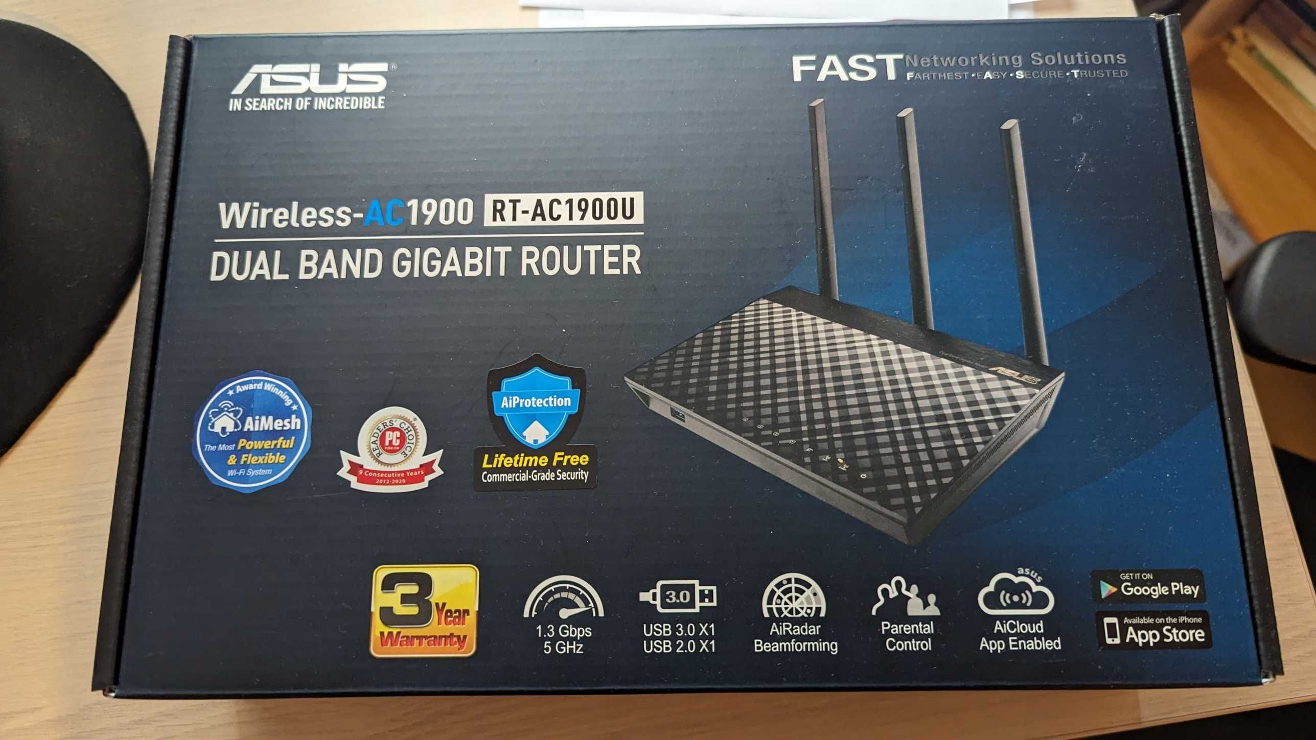 Router Gigabit Asus AC1900 RT-AC1900U Mesh