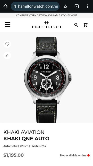 Ceas Hamilton Khaki Aviation QNE Automatic