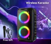 Boxa  Bluetooth și microfon , ideala pentru Karaoke / Efect LIVE