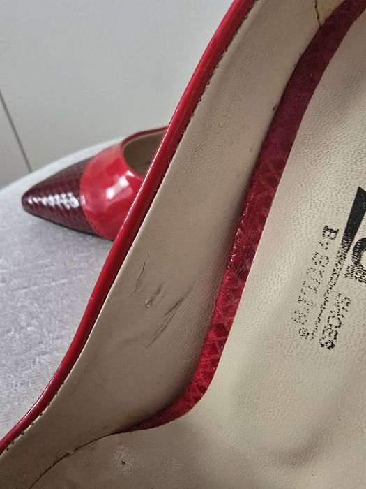 Червени обувки на висок ток PERLA BY SULI'S