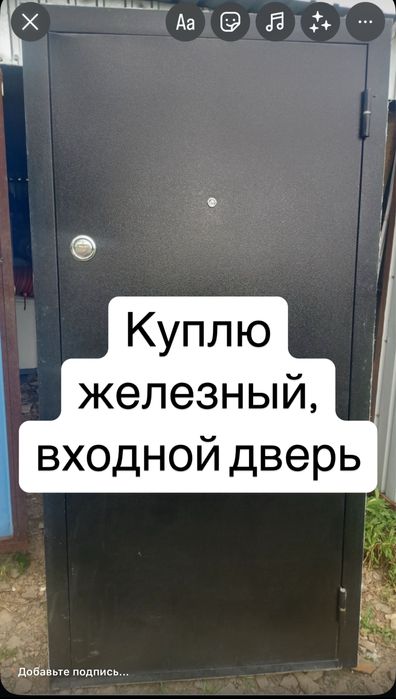 Железный входной дверь