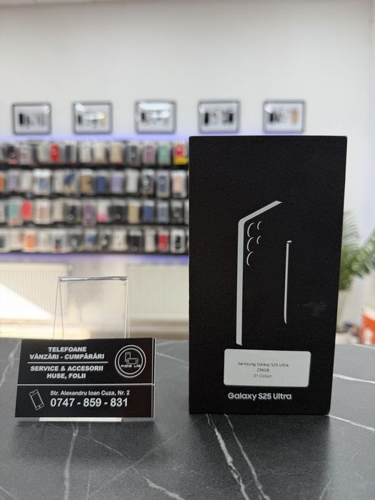Samsung Galaxy S25 Ultra - Black - 256Gb - 21 Cicluri - 2 Ani Garantie