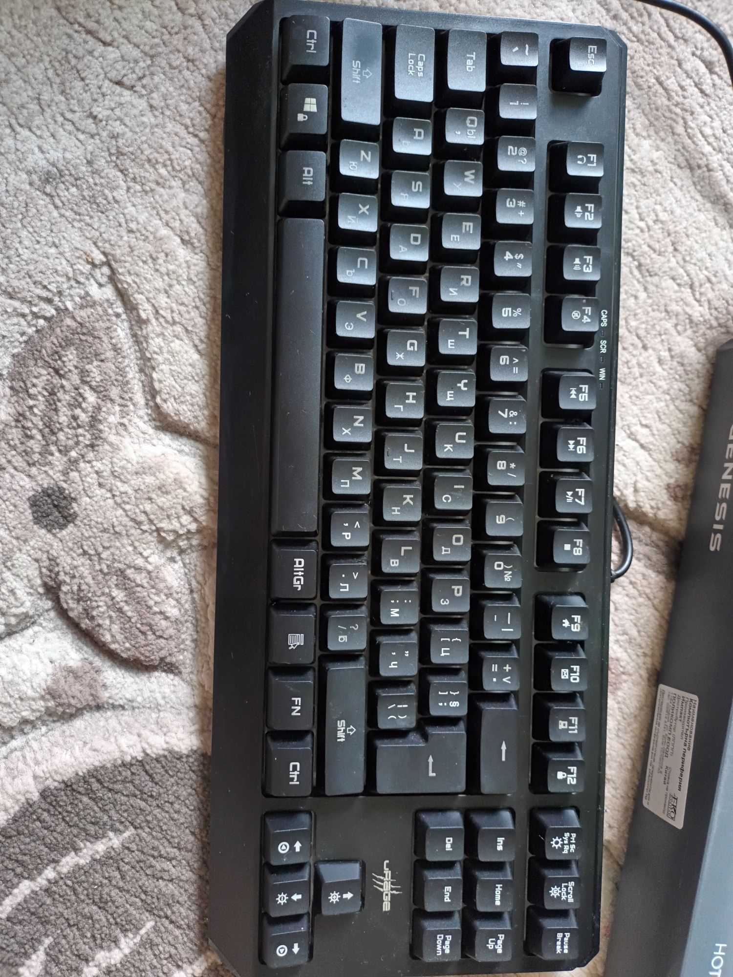 Механична клавиатура Genesis Thor 303 TKL – RGB, Brown switch