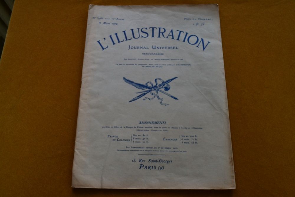 Revista "L'illustration", limba franceza, poza incoronare regele Mihai