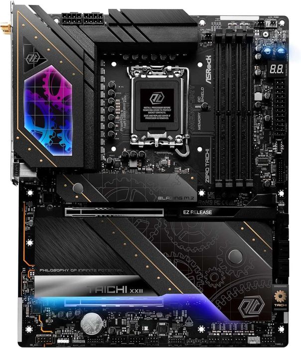 Новая материнская плата ASROCK Z890 TAICHI. Сокет LGA 1851.