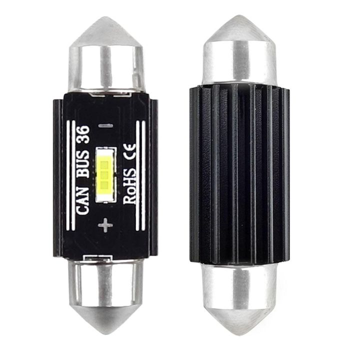 Led canbus крушки 2 броя 1860 1smd ultrabright festoon c5w c10w ...