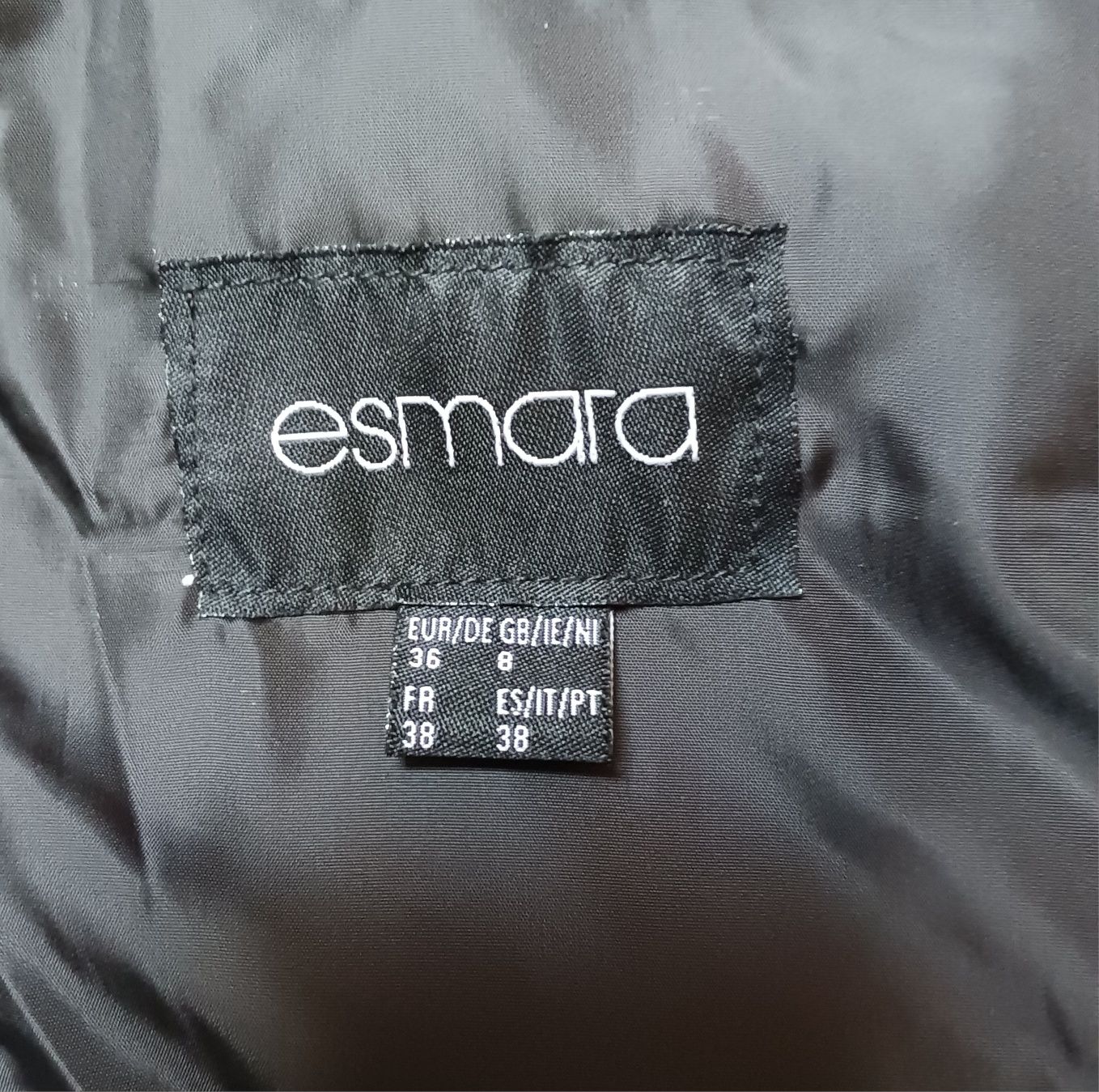 Есенно черно дълго яке Esmara 36/ размер S