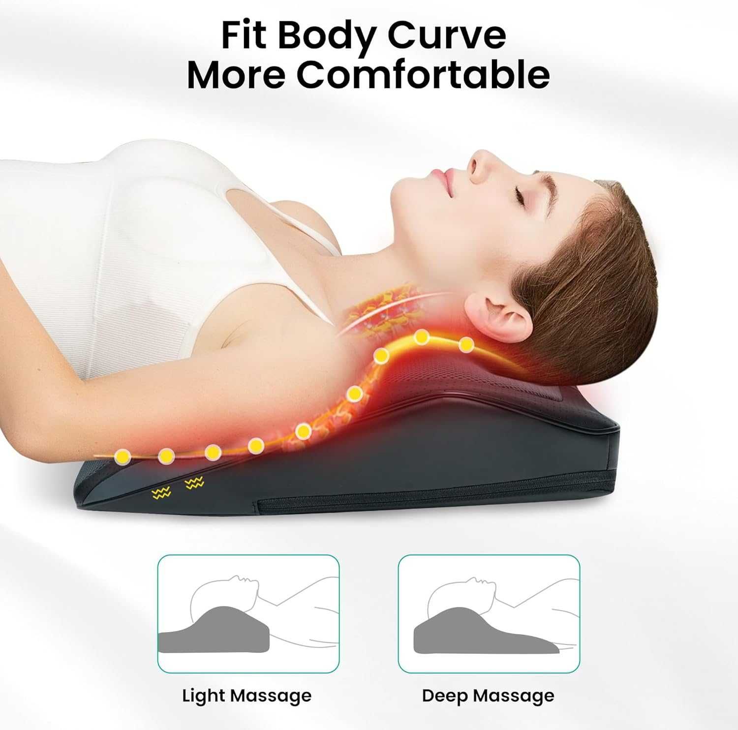Шиатсу масажор със загряване от Snailax SL-128 Shiatsu