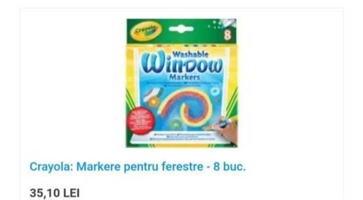 Doar 136 lei: 12seturi CRAYOLA pt scris, desen, markere, joc creativ