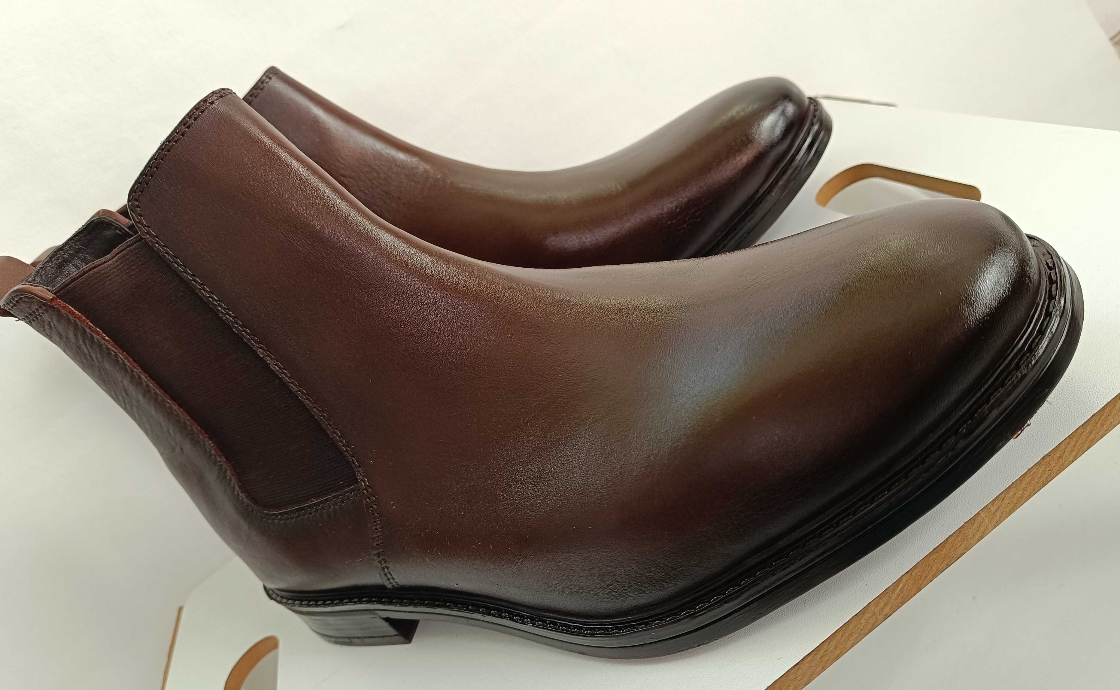 Ghete chelsea 45 de lux plain toe Ortiz & Reed piele naturala moale