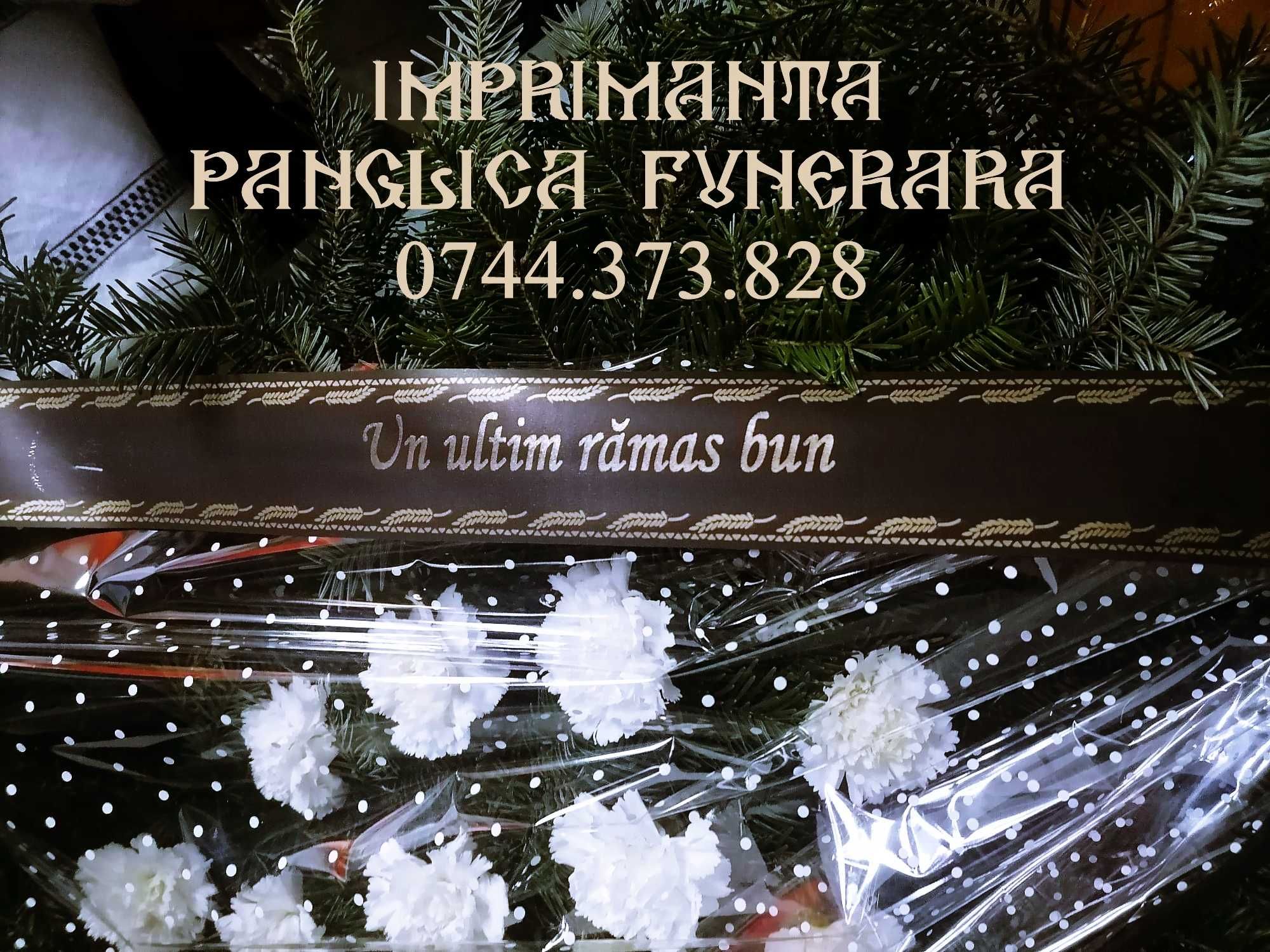 Imprimanta scriere panglica funerara, pompe funebre, florarii