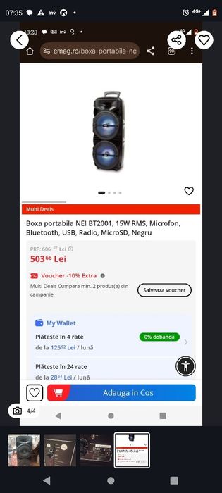 Vand boxa Nei la jumatate de pret