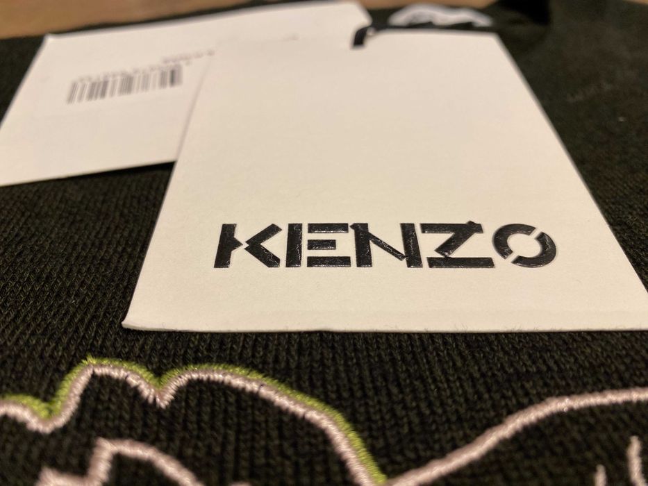 ОРИГИНАЛЕН KENZO, пуловер с бродиран тигър, FC55PU6993XA, размер: L