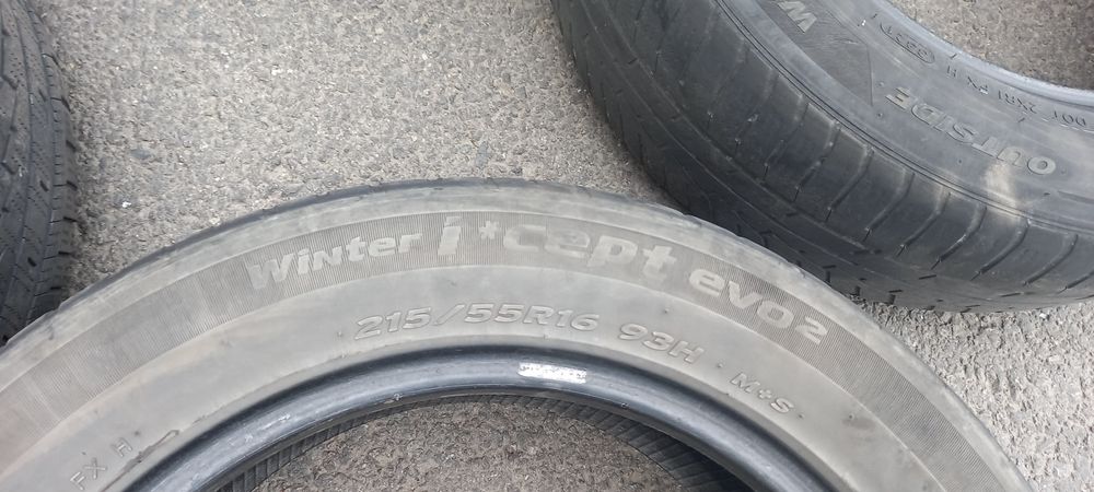 Anvelope 215x55x16. 100 lei toate 4.