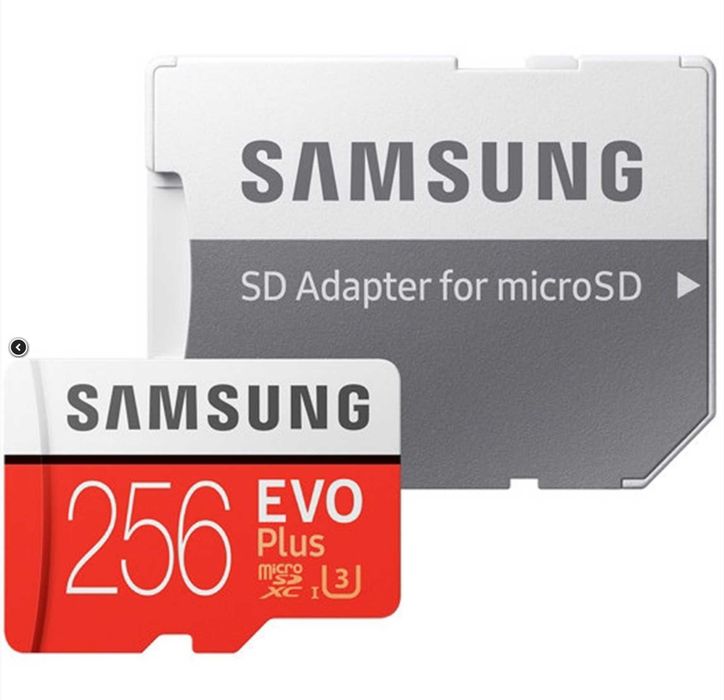 Card memorie Samsung MicroSDXC EVO Plus, 256GB, Clasa 10, adaptor SD
