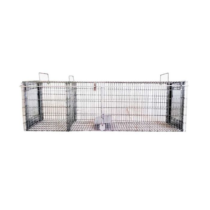 Capcană animale cu două intrări, 100x30x30 cm (momeală vie)